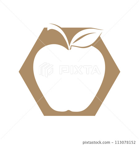 simple apple vector image simple apple vector image 113078152