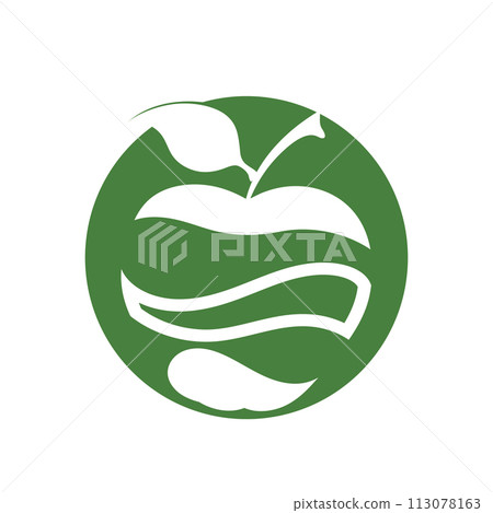 simple apple vector image 113078163