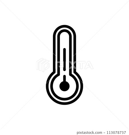 Thermometer icon design template isolated illustration Thermometer icon design template isolated illustration 113078737