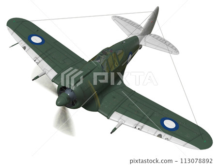 boomerang, fighter plane, airplane 113078892