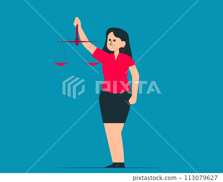 Universal declaration of human rights. Concept vector illustration 113079627