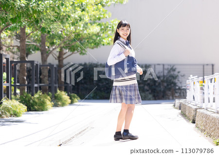High school girl portrait High school girl portrait 113079786