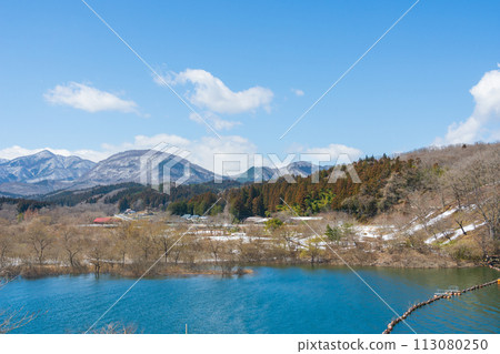 名郡雪 宮城縣 南川水壩 七森湖 113080250