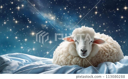 Fluffy sheep (AI generated) 113080288