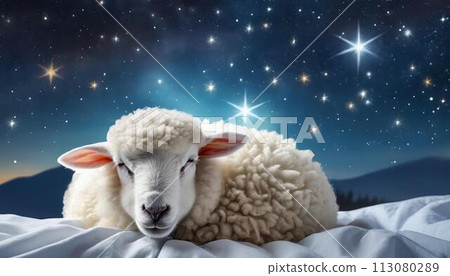 Fluffy sheep (AI generated) 113080289