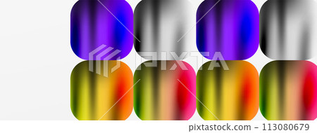Metallic fluid color with geometric abstract shapes. Vector Illustration For Wallpaper, Banner, Background, Card, Book Illustration, landing page Metallic fluid color with geometric abstract shapes. Vector Illustration For Wallpaper, Banner, Background, Card, Book Illustration, landing page 113080679