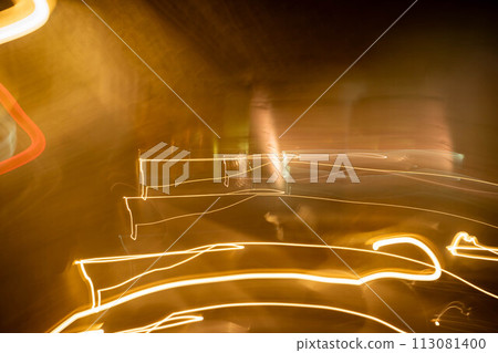 A mysterious illuminated space in the ruins of an underground mine A mysterious illuminated space in the ruins of an underground mine 113081400