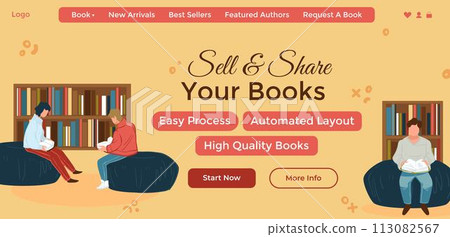 Sell and share your books, automated layout web 113082567