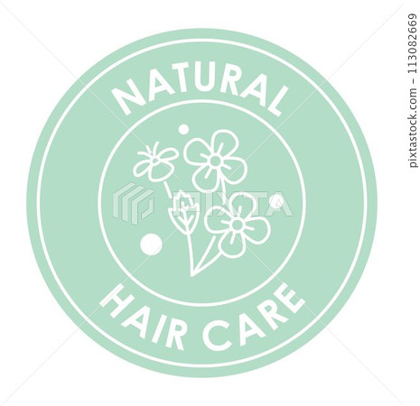 Natural hair care and treatment, label for product 113082669
