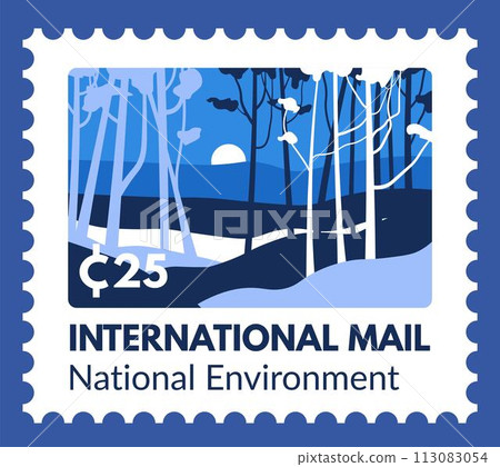 International mail national environment postcard 113083054