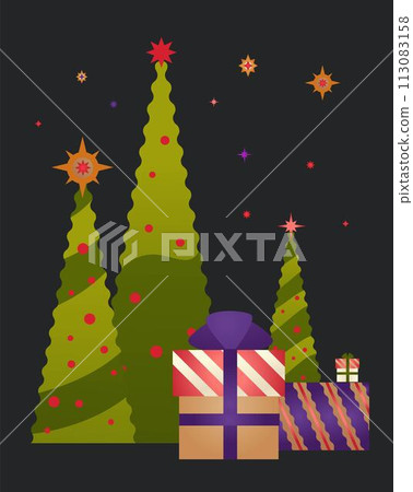 Xmas and New Year winter holiday celebrations 113083158