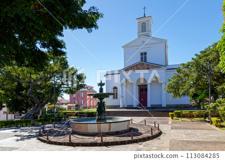 The Saint-Denis Cathedral in Reunion Island The Saint-Denis Cathedral in Reunion Island 113084285