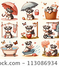 可愛的小狗插畫 113086934