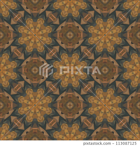 Low poly abstract colorful seamless pattern background, trendy, geometric, cyber polygonal cover, triangle style 113087125