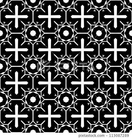 Abstract geometric black and white hipster fashion pillow pattern Abstract geometric black and white hipster fashion pillow pattern 113087289