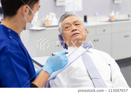 Dentist dental examination Dentist dental examination 113087657