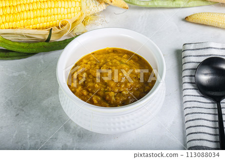 Vegan cuisine - Indian soup daal Vegan cuisine - Indian soup daal 113088034