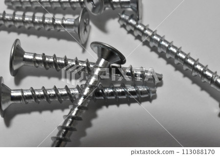 close up of screws close up of screws 113088170