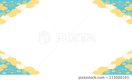 Background material - Japanese pattern (Children's Day image) 6-2 vector 113088193