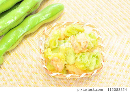 蠶豆去皮蝦天婦羅 113088854