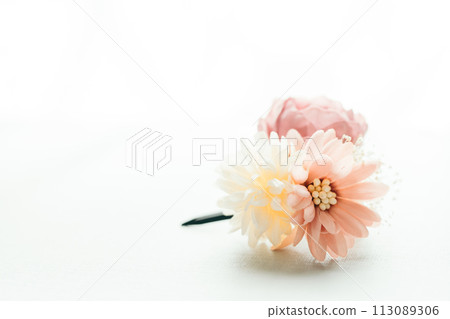 Pink Japanese-style flower hair ornament (Japanese-style accessories) Pink Japanese-style flower hair ornament (Japanese-style accessories) 113089306