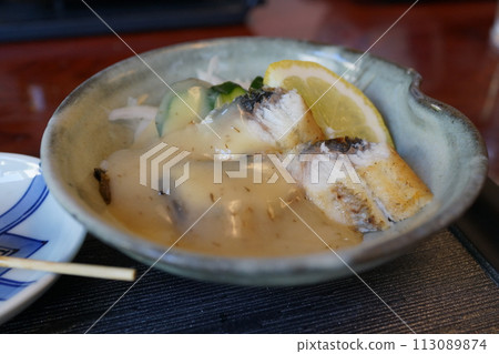 鰻魚蒲燒套餐(醋味噌) 食材背景 鰻魚蒲燒套餐(醋味噌) 食材背景 113089874