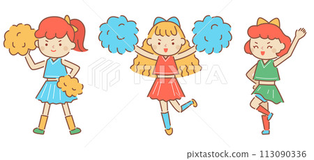 啦啦隊女孩們使勁加油,有一條線 啦啦隊女孩們使勁加油,有一條線 113090336