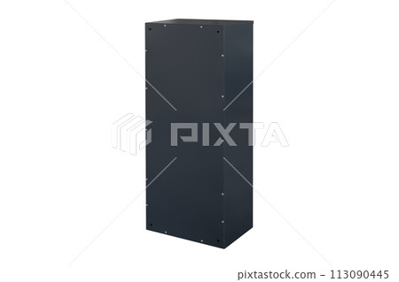 Mailboxes in the condo. metal mailbox with lockable center in condo. Mailbox on the white background isolated Mailboxes in the condo. metal mailbox with lockable center in condo. Mailbox on the white background isolated 113090445