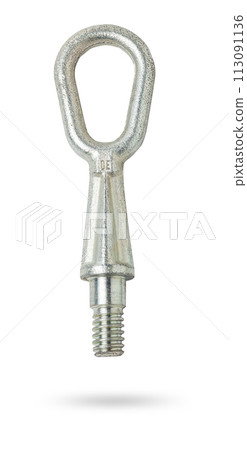 Car towing eyelet with thread on a white isolated background Car towing eyelet with thread on a white isolated background 113091136