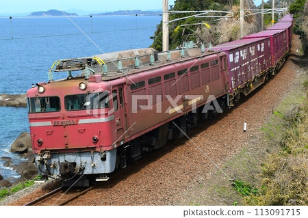 4093re：EF81 403 牽引貨櫃列車：薩摩大川-西 113091715