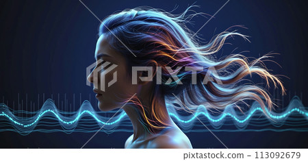 Colorful and illustrative representation of an individual who perceives his environment and processes stimuli through different sensory perceptions and different external stimuli Colorful and illustrative representation of an individual who perceives his environment and processes stimuli through different sensory perceptions and different external stimuli 113092679