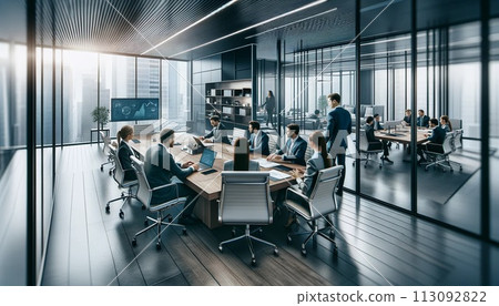 商人在會議室開會 113092822