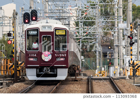 [阪急寶塚線] 列車通過平交道 113093368