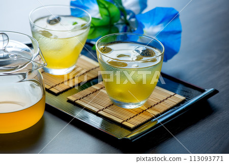 Cold green tea Cold green tea 113093771