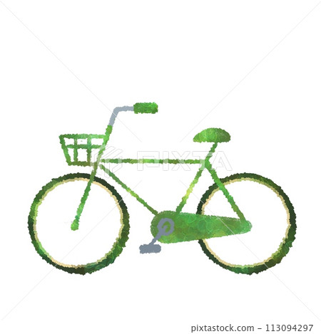 colorful illustration of bicycle 113094297