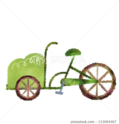 Colorful illustration of tricycle 113094367