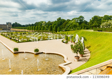 View of Frederiksborg castle park in Hillerod, Denmark View of Frederiksborg castle park in Hillerod, Denmark 113096049