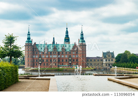 View of Frederiksborg castle with park in Hillerod, Denmark View of Frederiksborg castle with park in Hillerod, Denmark 113096054