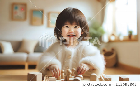 玩木製玩具的女孩2 玩木製玩具的女孩2 113096805