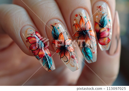 The Allure of Boho Elegance Exquisite Dreamcatcher Nail Art for the Stylish 113097025