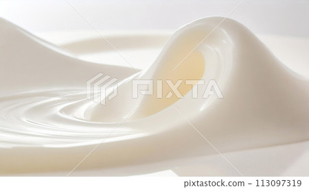 White, smooth cream surface (AI-generated image) White, smooth cream surface (AI-generated image) 113097319