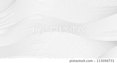 vector Illustration of the pattern of black lines on white background.  113098733