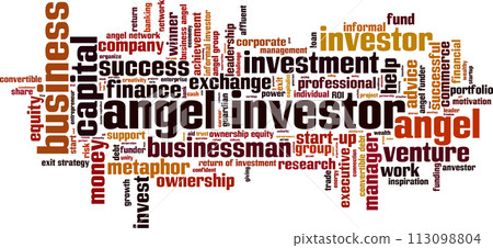 Angel investor word cloud Angel investor word cloud 113098804