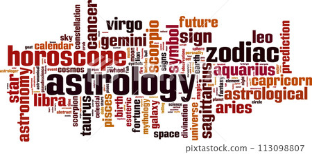Astrology word cloud Astrology word cloud 113098807