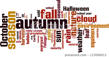 Autumn word cloud 113098813