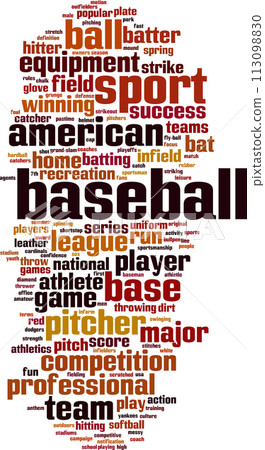 Baseball word cloud 113098830