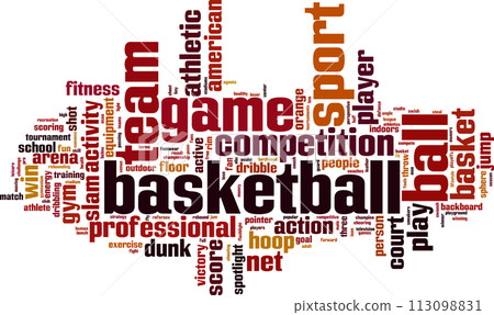 Basketball word cloud Basketball word cloud 113098831