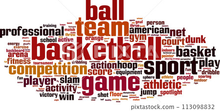 Basketball word cloud 113098832