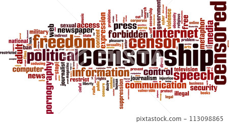 Censorship word cloud Censorship word cloud 113098865