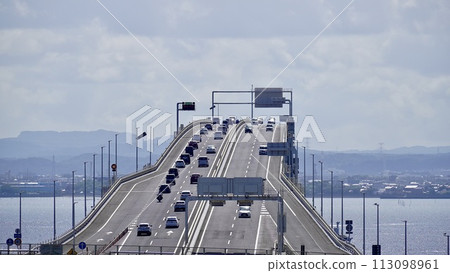 從 Umihotaru PA 看到的東京灣水線 從 Umihotaru PA 看到的東京灣水線 113098961